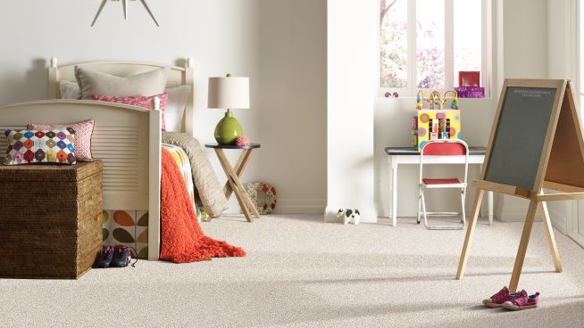 plush carpet in a children's bedroom